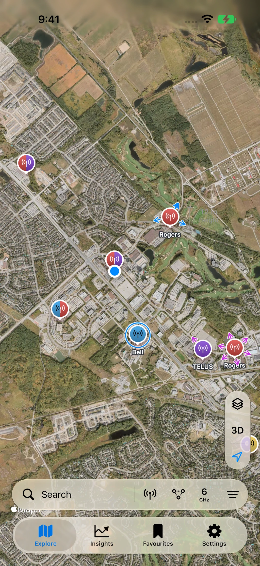 North Towers — Map, Satellite & Hybrid